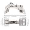 HOJLKLD 2 Pack 170 Degree Hinges, Frameless Cabinet Door Hinges,