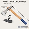 Camping Hatchet - Tomahawk Axe with German-Forged Carbon Steel Blade