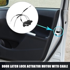 uxcell Front Right Side Door Latch Lock Actuator Motor with Cable for Nissan Sentra 2007-2012 No.80500ET200