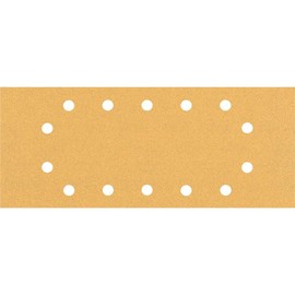 Bosch Professional Expert C470 Sandpaper with 14 Holes (for Hardwood, Paint on Wood, 115 x 280 mm, Grit 100, Orbital Sander Accessories), Pack of 10