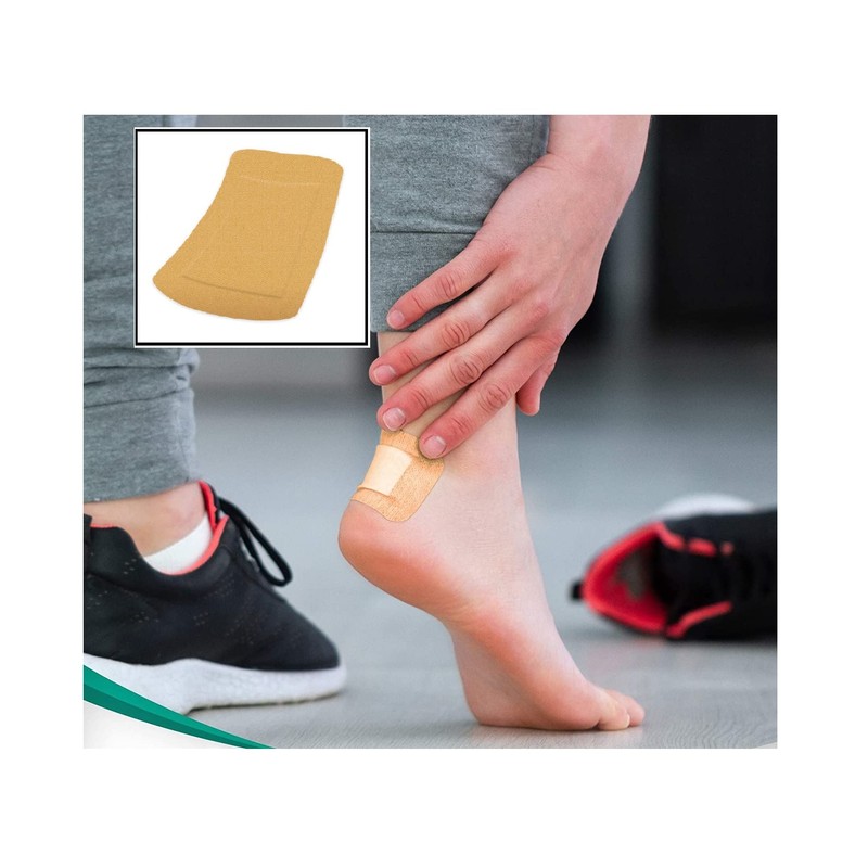 5 Extra Large Plasters Fabric Wound Dressing 50x100mm Sterile Aid