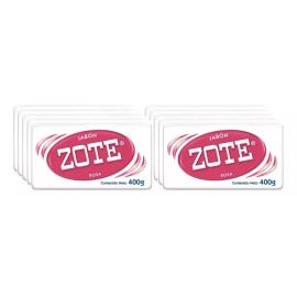 Zote Jabón Zote En Barra Rosa 400g (10pzas)