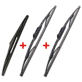 AUTOBOO 15 +15+13 Windshield Wiper Blades Replacement for Jeep Wrangler 2007-2017 -Original Factory Quality (Pack of 3)