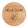 Hsthe Sea 2PCS Bamboo Dishwasher Magnet Round Kitchen Dishwasher Magnet