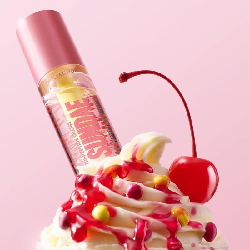 Collection Cosmetics Tri-Peptide Gloss, Lip Gloss, Hydrating Formula, 6.5ml, Sundae