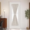 PANOVOUS Curtains for Side Door Windows - Rod Pocket Blackout