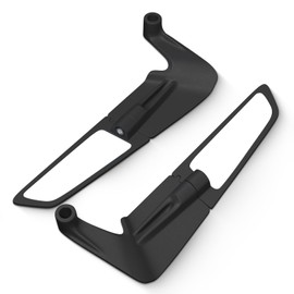 360° Rotating Motorcycle Stealth Wind Wing Side Rearview Mirrors Fit for Duke 390 690 790 1290 MT-07 MT09 Z650 Z900 Z1000 Street Bike Adjustable Wing Rearview Mirrors for Kawasaki Yamaha Suzuki Honda