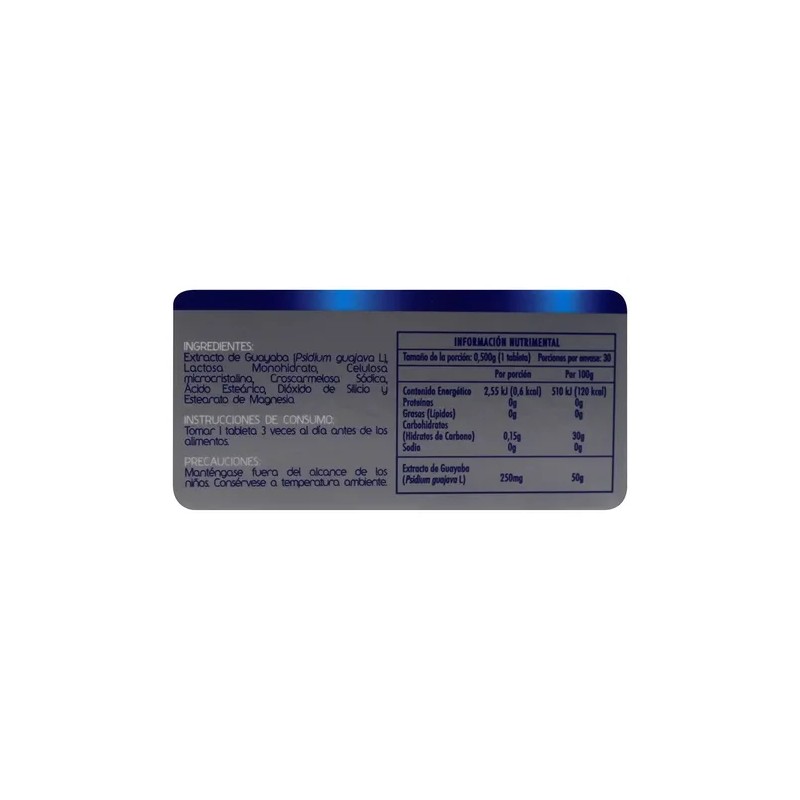 Queryaba Suplemento Alimenticio De 30 Tabletas 500 Mg Sabor Guayaba