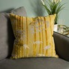 Paoletti Anji Cushion Cover, Gold, 50 x 50cm