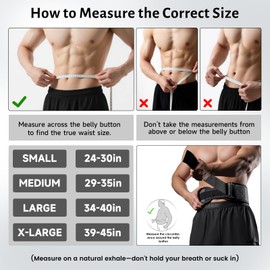 MANUEKLEAR Gym Weight Lifting Belt Weight Lifting Workout Weightlifting Powerlifting Belt for Men Women - 7.5inch - Bodybuilding Fitness Back Support for Cross Training, Squats, Lunges