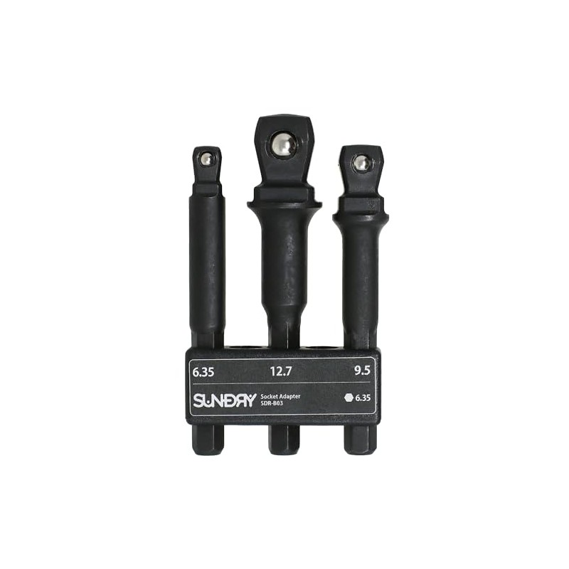 Sundry (SUNDRY) 2-Way Socket Adapter 3-Piece Set Insertion Angle 1/4