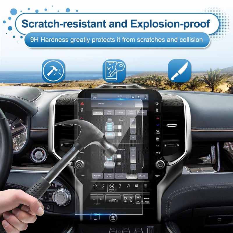 Coleya 2025 2026 Ram 1500 2500 3500 Screen Protector for