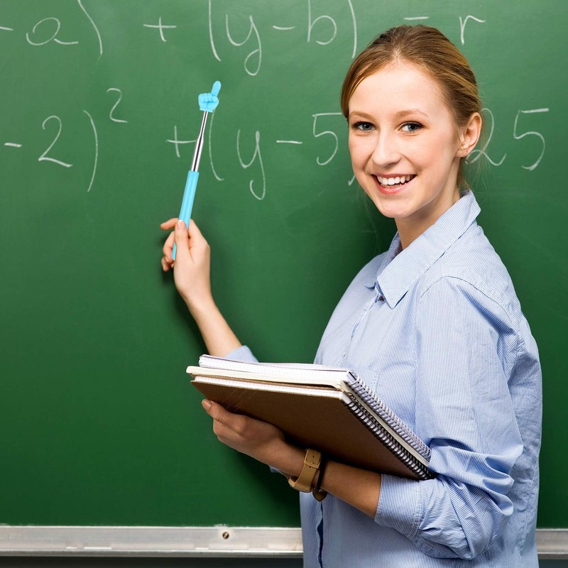 Quasarion Instruction Stick, Teacher Pointer, Set of 5, Extendable, Directional