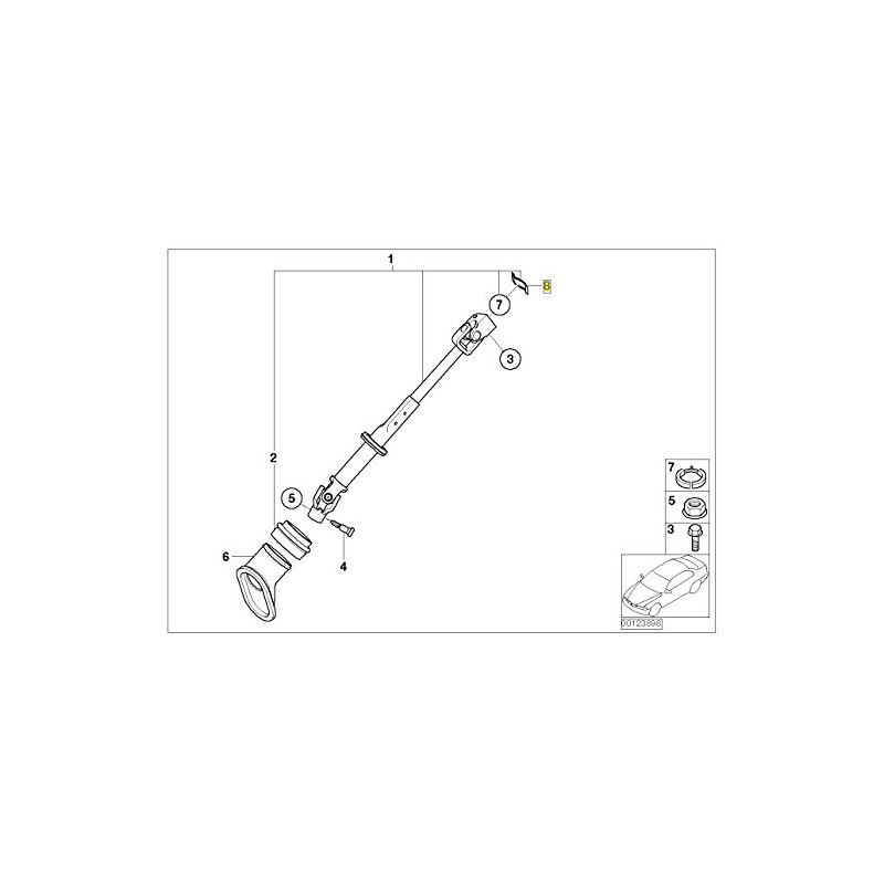 MINI R50 R53 Steering Column Wave Washer 6761871 32306761871 Genuine