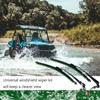 UNIGT 2 Set UTV Windshield Wiper Kit Hand Operated Manual