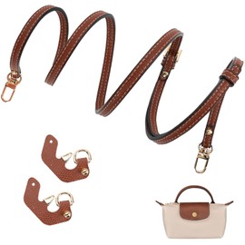 Shoulder Strap for Longchamp Women's Bag, Adjustable Shoulder Strap for Bags, Leather Strap, Carry Straps for Longchamp Mini Bag Straps, Bag Strap Extension (Width of Shoulder Strap 0.9 cm)