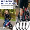 flintronic 4 PCS Lightweight Bicycle Clips, Powerful Reflective Cycling Trouser