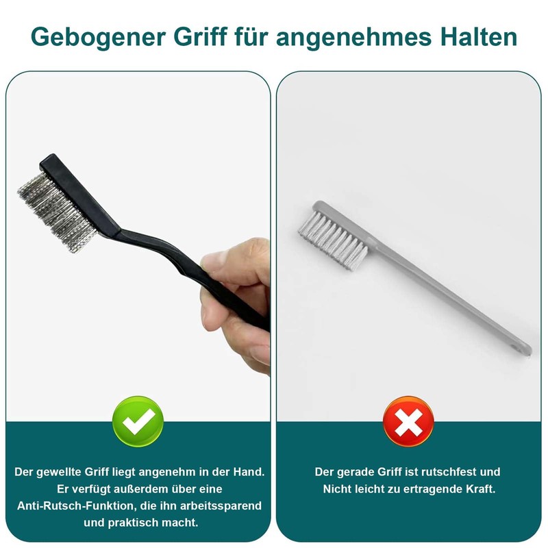 MANICAF Wire Brush Small Wire Brush Set, 15 Pieces Wire