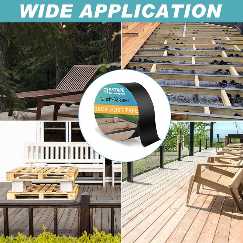 XIZAO Joist Tape for Decking Waterproof Deck Butyl Joists Tapes