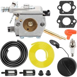ZAMDOE FS66 WT-45 Carburetor for Stihl FS86 FS48 FS52 FS56 FS62 FS81 FS106 FS66 Brushcutter String Trimmer Replaces WT-45-1 WT-45A 4126 120 0610, with Gasket Spark Plug Fuel Line Filter Fuel Cap