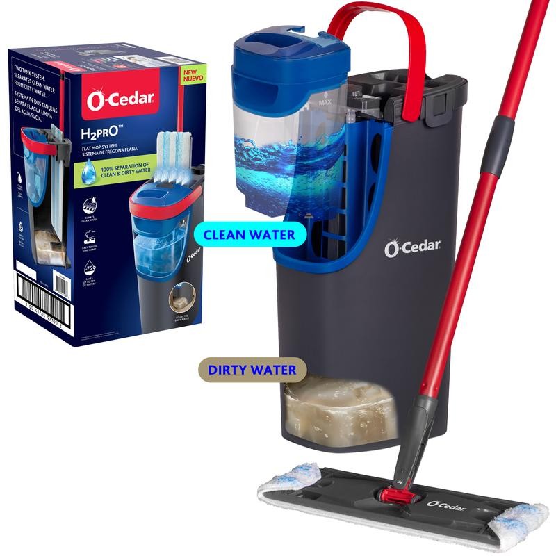 O-Cedar H2prO Flat Mop System - Type: H2pr0 System +