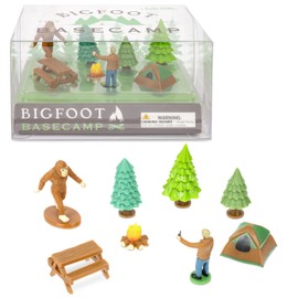 Accoutrements Archie McPhee Bigfoot Basecamp Micro-Cryptozoology Novelty Mini Figure Set : The Perfect Stocking Stuffer and Gift Idea