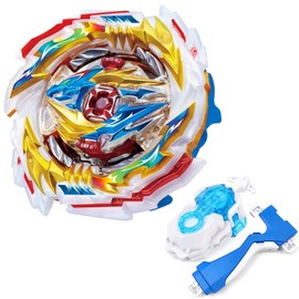 Desamvap Bey Brust Tops B-171 Battle Spinner Metal Fusion Superking Triple DB Bey Layer Booster Right Spin Battle Spinning Top Toy Set with Starter and Handle Birthday Kids Toy