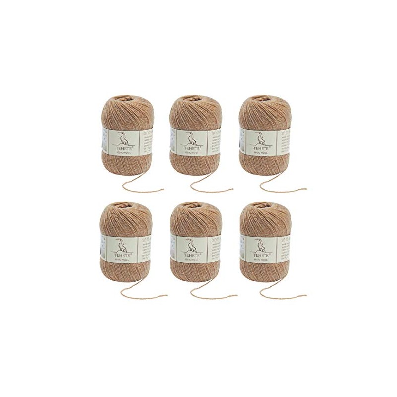 TEHETE 100% Virgin Wool Yarn for Knitting and Crocheting, Wool