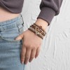 Rantanto Braid Leather Wrap Bracelet Trendy Stackable Crystal Cuff Boho