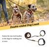 Multi-Function Leather Dog Leash 8 ft,Hands Free Dog Leash,Double Dog