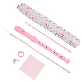 Czzmy Recorder for Children, Beginners, Soprano, German Fingering, 8-Hole Flute for Adults (6-Pink Flamingo)