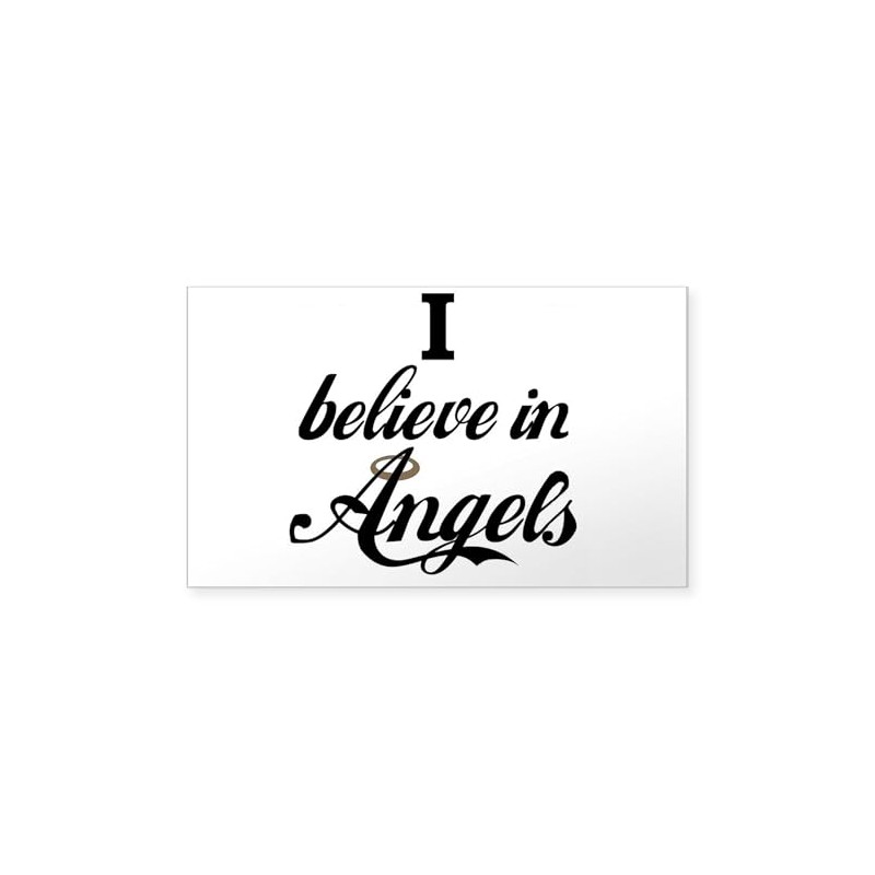 CafePress I Beleive in Angels Rectangle Sticker Rectangle Bumper Sticker