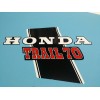 HONDA CT70 TRAIL70 1972 FRAME DECAL GRAPHIC SET (#H47)