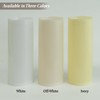 5" x 14" White Large Waterproof Outdoor Flameless Candles Battery