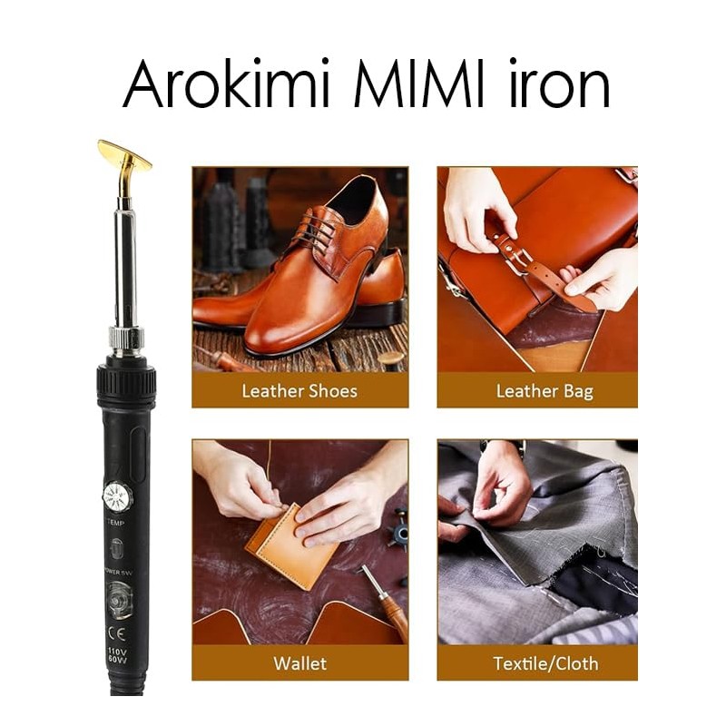 Arokimi Tiny iron,mini iron for crafts 80W Mini Small Iron