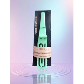 Mibella Professional Klappbare Haarbürste, für mittellanges bis langes Haar, Mintgrün, 23905