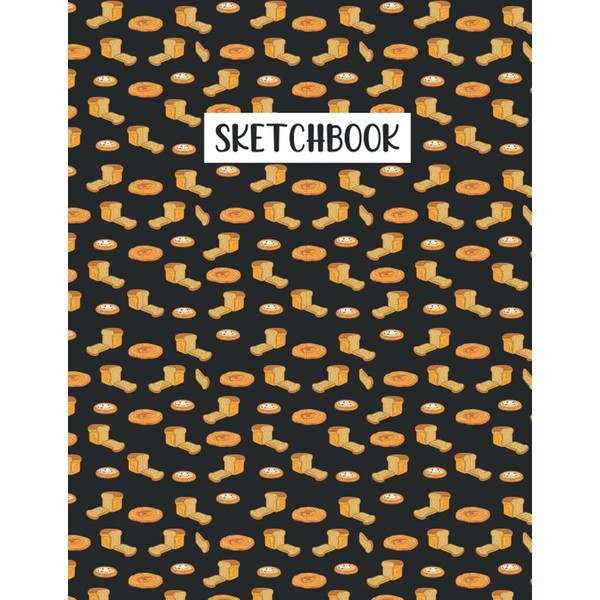 Baguette Sketchbook: Baguette Blank Page Sketchbook To Write Notes, Notepad,