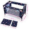 Toy Baby Crib for Dolls, Travel-Friendly Doll Bed for Baby