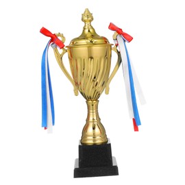 Generic 1Piece Large Metal Trophy Cup Elegant Celebration Award Trophy for Sports Parties and Competitions Impressive Gold Trophy for Recognizing Achievements and Milestones