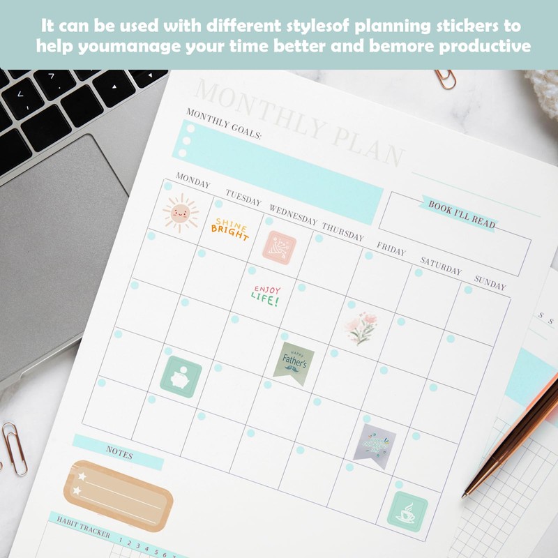 Joyberg 1700+ Planner Stickers - 24 Calendar Stickers Per Pack