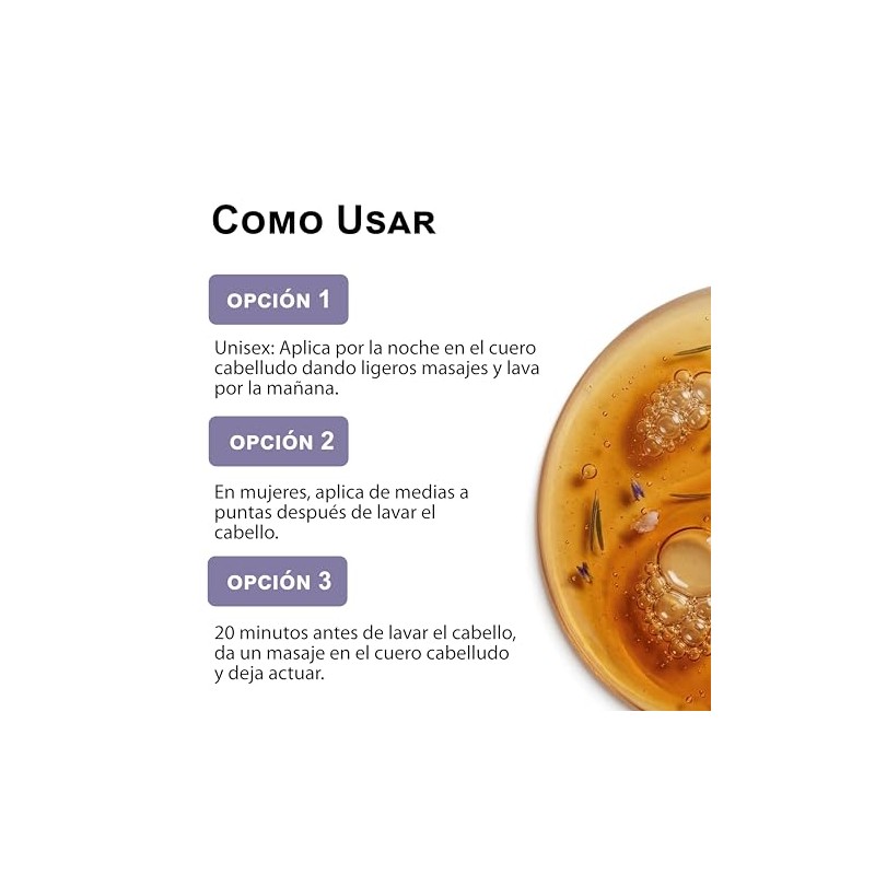 Aceite de romero para el crecimiento del cabello - Anticaída