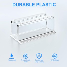 Neon Rope Light Clips Mounting - 24 Pcs Clear Waterproof LED Strip Clip Brackets - Adhesive Wall Mount Holder for Govee and Other Neon LED Lights Strips