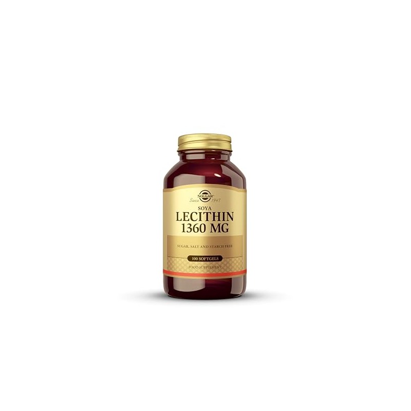 Solgar Soya Lecithin 1360 mg Softgels - Pack of 100