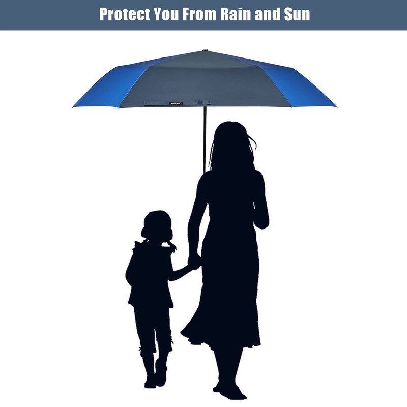 G4Free 54 Inch Large Golf Umbrella Automatic Square 3 Folding