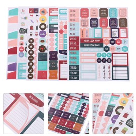 COHEALI 16 Sheets plan sticker stickers bulk stickers holiday planner stickers for journaling journal decals scrapbook stickers journaling decals decorate paper business fitness
