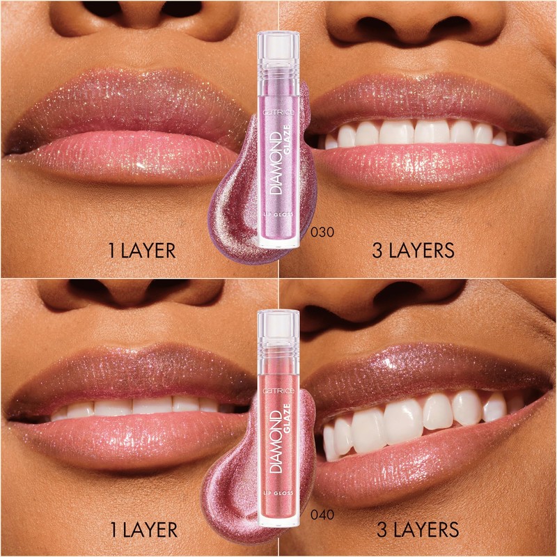 Catrice Diamond Glaze Lip Gloss, No. 030, Violet, instant results,