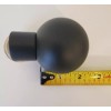 Unbranded Pair (2pcs) Black Ball Finials for 1" iron rod