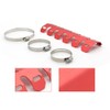 TOTMOX Motorcycle Exhaust Pipe Protector Heat Shield Cover Aluminum Motorcycle