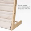 Morimoe Sling Bookshelf Kids Book Rack Storage, Natural Beige (Beige,