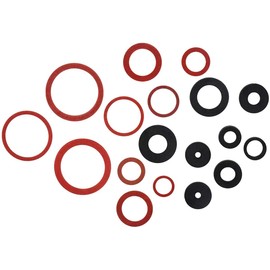 141 PCS O-Ring Gaskets Rubber Sealing Washer Assortment with 18 Popular Sizes for Garden Household Plumbing and Taps
